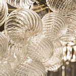 Люстра подвесная с рифлёными стеклянными шарами в форме воздушного облака Berries Chandelier варинант исполнения - 5 | Loft Concept в Нижнем Новгороде