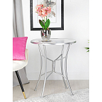 Столик приставной с круглой столешницей на серебристом основании Scenical Table варинант исполнения - 4 | Loft Concept в Нижнем Новгороде