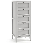 Комод узкий с 5-ю ящиками серый Silva Grey Chest of Drawers варинант исполнения - 2 | Loft Concept в Нижнем Новгороде