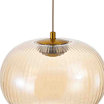 Подвесной светильник с янтарным рифленым стеклянным плафоном Ferm Living варинант исполнения - 4 | Loft Concept в Нижнем Новгороде