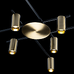 Потолочный светильник с 10-ю цилиндрическими плафонами цвета латунь TRIBES CHANDELIER варинант исполнения - 3 | Loft Concept в Нижнем Новгороде