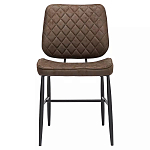 Стул с темно-коричневой обивкой из экокожи Benderson варинант исполнения - 1 | Loft Concept в Нижнем Новгороде