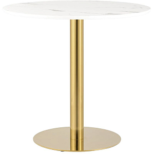 Стол обеденный Myron столешница белый мрамор