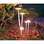 Уличный светильник с пятью матовыми плафонами в форме грибов на высоких изогнутых ножках Mushroom Shape варинант исполнения - 2 | Loft Concept в Нижнем Новгороде