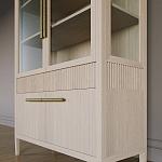 Витрина Primo со стеклянными фасадами и буфетом шпон Светлый дуб варинант исполнения - 6 | Loft Concept в Нижнем Новгороде