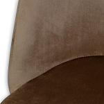 Барный стул со спинкой на 4-х деревянных ножках Коричневый Велюр Vendramin Chair  варинант исполнения - 3 | Loft Concept в Нижнем Новгороде