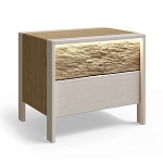 Тумба 2 ящика с подсветкой на рельефном фасаде Warm Industrial варинант исполнения - 8 | Loft Concept в Нижнем Новгороде