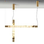 Подвесной светильник с цилиндрическим плафоном из алебастра PEARLS Suspension варинант исполнения - 3 | Loft Concept в Нижнем Новгороде