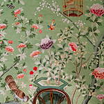 Обои ручная роспись Belvoir Pistachio варинант исполнения - 4 | Loft Concept в Нижнем Новгороде