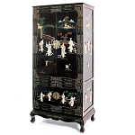 Шкаф черный в китайском стиле  Chinese Cabinet Black варинант исполнения - 4 | Loft Concept в Нижнем Новгороде