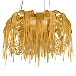 Люстра подвесная круглая с изогнутыми металлическими дугами и ниспадающими цепочками 65 см Atlantis Chain варинант исполнения - 7 | Loft Concept в Нижнем Новгороде