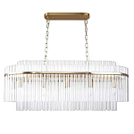 Люстра подвесная овальная со стеклянными трубками Nembus варинант исполнения - 1 | Loft Concept в Нижнем Новгороде