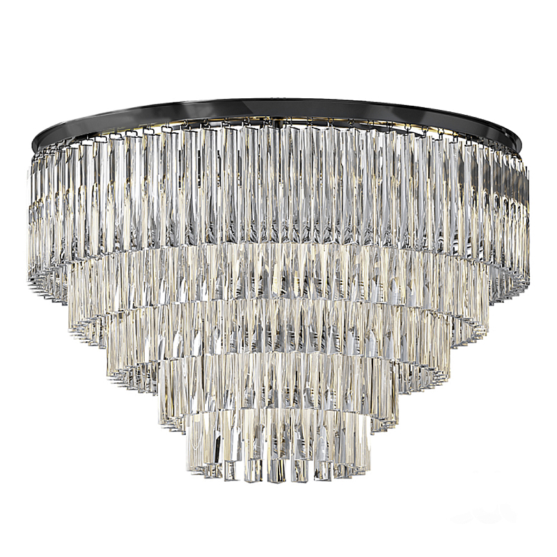 Люстра Odeon C3001–D80/5 Черный Прозрачное Стекло Дымчатый (Smoke) Янтарь (Amber) в Нижнем Новгороде | Loft Concept 