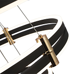 Люстра светодиодная с 3-мя плафонами в форме колец из акрила и алюминия с пультом для регулировки света Ring Horizontal Anthracite варинант исполнения - 3 | Loft Concept в Нижнем Новгороде