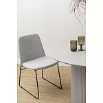 Стул мягкий светло-серый Chair Gray Runners варинант исполнения - 9 | Loft Concept в Нижнем Новгороде