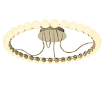 Люстра кольцевая потолочная с круглыми плафонами белого цвета PEARLS Suspension 60 варинант исполнения - 2 | Loft Concept в Нижнем Новгороде