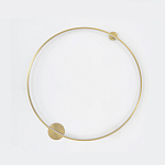 Бра светодиодное круглой формы с рамкой цвета латунь Ring Horizontal варинант исполнения - 1 | Loft Concept в Нижнем Новгороде