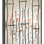 Бра с круглой зеркальной вставкой с эффектом ржавчины Stunning Radiance варинант исполнения - 1 | Loft Concept в Нижнем Новгороде