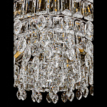 Круглая люстра с хрустальными подвесками на серебряном каркасе Gorgeous Crystal Light варинант исполнения - 7 | Loft Concept в Нижнем Новгороде