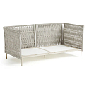 Диван садовый с плетеными ремешками и спинкой  Kleo варинант исполнения - 5 | Loft Concept в Нижнем Новгороде