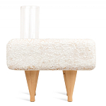 Керамический столик на деревянных ножках «Квадро» варинант исполнения - 4 | Loft Concept в Нижнем Новгороде