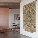 Панно на стену плетеное Макраме бежевый цвет  варинант исполнения - 4 | Loft Concept в Нижнем Новгороде