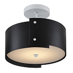 Потолочный светильник круглый светодиодный Semicircular White Panels чёрный варинант исполнения - 2 | Loft Concept в Нижнем Новгороде