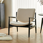 Кресло с каркасом и ножками из древесины и мягкими сиденьем и спинкой Venice варинант исполнения - 3 | Loft Concept в Нижнем Новгороде