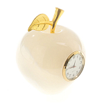 Часы настольные в виде яблока из натурального камня Оникс Stone Clock варинант исполнения - 4 | Loft Concept в Нижнем Новгороде