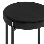 Табурет с мягким круглым сиденьем RIO Black варинант исполнения - 4 | Loft Concept в Нижнем Новгороде