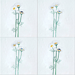 Плитка с узором Ромашки варинант исполнения - 1 | Loft Concept в Нижнем Новгороде