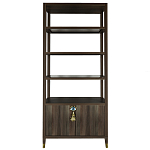 Стеллаж со стеклянными полками Elsa Dreams Walnut варинант исполнения - 7 | Loft Concept в Нижнем Новгороде