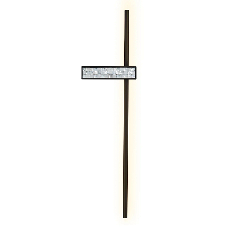 Бра с декором из перламутровой морской ракушки Touch of Marine Charm Черный Перламутровый в Нижнем Новгороде | Loft Concept 