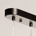 Люстра с 3-мя плафонами волнообразной формы цвета янтарь и 2-мя прозрачными шарообразными плафонами Lucid Rain  варинант исполнения - 10 | Loft Concept в Нижнем Новгороде