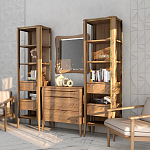 Комод из массива дуба с 3-мя ящиками Tasteful Furniture варинант исполнения - 3 | Loft Concept в Нижнем Новгороде