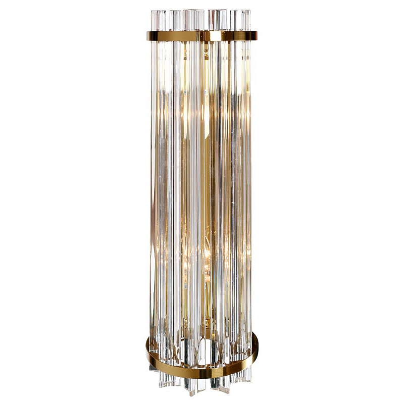 Бра Suspension Glass Cylinders Sconces 55 Глянцевое золото Прозрачный в Нижнем Новгороде | Loft Concept 