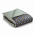 Постельное белье из сатина с принтом треугольники 150х200 см Triangular Dreams варинант исполнения - 1 | Loft Concept в Нижнем Новгороде