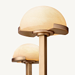 Люстрас 3-мя мраморными плафонами в форме купола Light Warm Light варинант исполнения - 4 | Loft Concept в Нижнем Новгороде