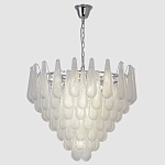 Люстра с подвесками из рифленного стекла в форме капель Textured Glass Chandelier варинант исполнения - 9 | Loft Concept в Нижнем Новгороде