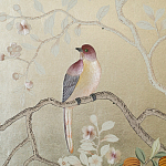 Обои ручная роспись Temple Newsam White Gold gilded silk варинант исполнения - 5 | Loft Concept в Нижнем Новгороде