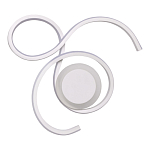 Бра белого цвета с изогнутыми световыми линиями и круглым основанием Luke Lampco Tracer Lamp варинант исполнения - 1 | Loft Concept в Нижнем Новгороде