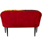 Диван двухместный из натурального бука красный с цветным принтом Impressionism in Art варинант исполнения - 2 | Loft Concept в Нижнем Новгороде