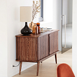 Низкий буфет с 2-мя раздвижными дверцами Toinette Light Cupboard варинант исполнения - 13 | Loft Concept в Нижнем Новгороде