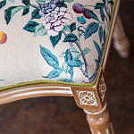 Стул из массива бука бежевый с изображением птиц в саду Beige Green Chinoiserie Blue Bird Chair варинант исполнения - 4 | Loft Concept в Нижнем Новгороде