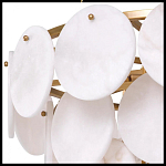 Люстра четырехъярусная с подвесками в форме дисков Cryptocrystalline Stone варинант исполнения - 2 | Loft Concept в Нижнем Новгороде