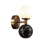 Бра с шарообразным матовым плафоном и шаром из камня на металлическом основании Orb Essence варинант исполнения - 7 | Loft Concept в Нижнем Новгороде