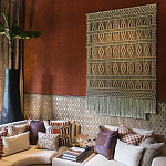 Панно на стену плетеное Макраме бежевый цвет  варинант исполнения - 9 | Loft Concept в Нижнем Новгороде