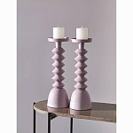 Подсвечник фигурный розовый Bright Accent 36 см варинант исполнения - 3 | Loft Concept в Нижнем Новгороде