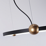 Люстра подвесная светодиодная черный металл Ring Horizontal варинант исполнения - 3 | Loft Concept в Нижнем Новгороде