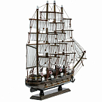 Декоративная модель деревянного тёмно-коричневого парусника в подарочной упаковке With The low варинант исполнения - 2 | Loft Concept в Нижнем Новгороде